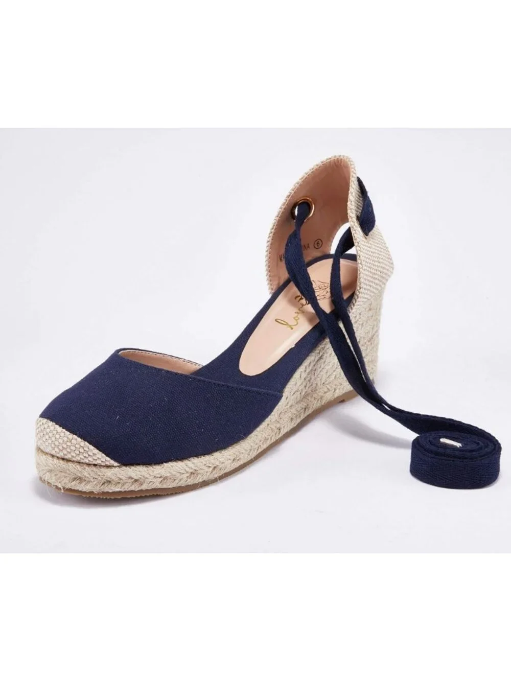 Stylish Women's Platform Espadrille Wedge Sandals - Lace-Up Closed Toe Summer